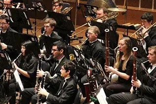 Musicians playing instruments
