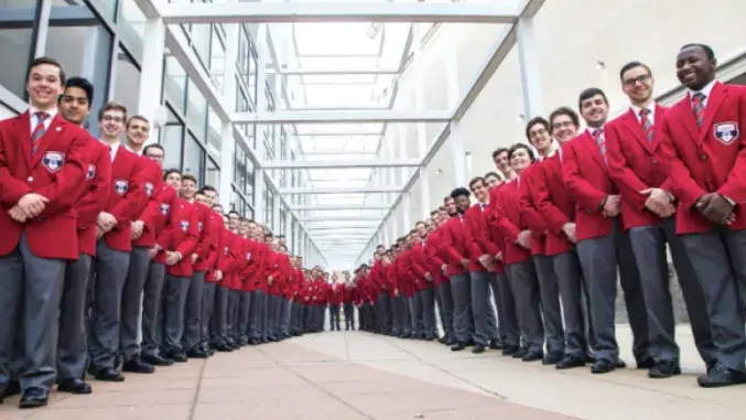 Members of the Ohio State Men's Glee Club.