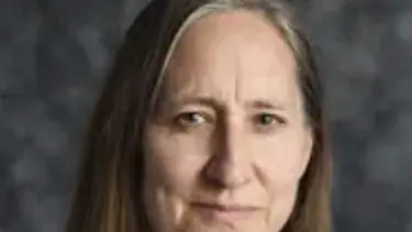 Woman in a gray background