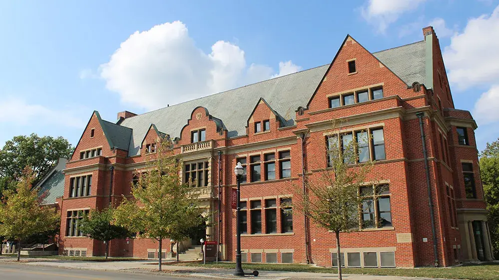 A large brick building with many windows