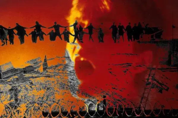 A woman performing caoine.