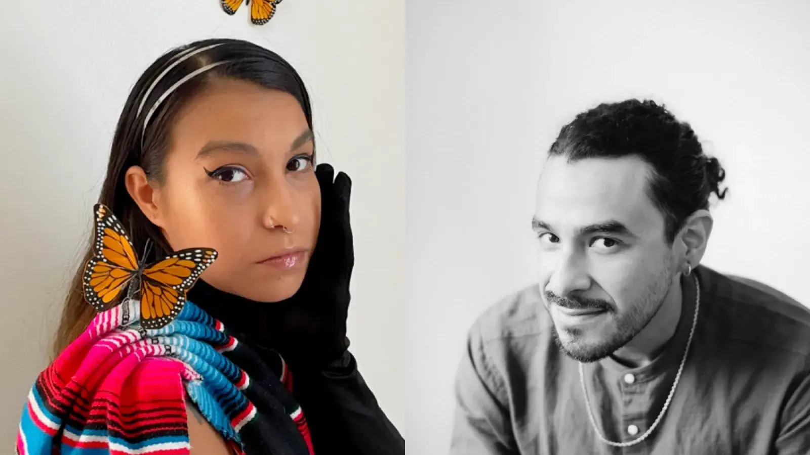 Side by side head shots of Cat Ramos and Herbert De Paz